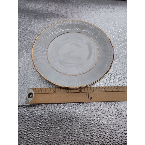 Wałbrzych Poland Fine China Gold Trim Saucer Plates Set Of 8 - Picture 5 of 5